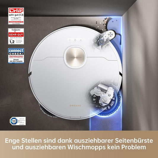 Modo Living Dreame X40 Ultra Robot Vacuum with Mop, 12,000Pa, Self-Cleaning & Auto Empty