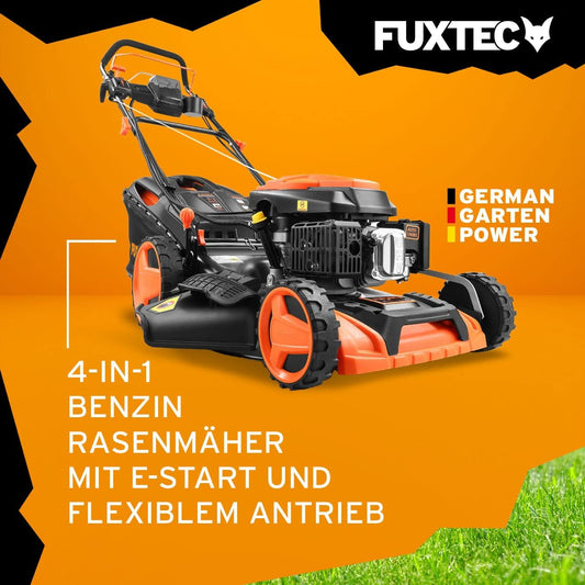 Modo Living FUXTEC FX-RM5196eSPRO 4in1 Benzinmäher, E-Start & Antrieb, 51 cm Schnitt