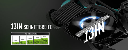 Modo Living YARDCARE-Klingen für 13-Zoll-Akku-Rasenmäher, jetzt vorbestellen