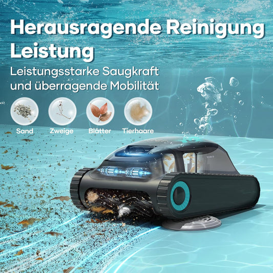 Modo Living AIPER Scuba S1 Kabelloser Poolroboter, Boden & Wand, Navigation 2.0, 150 Min Laufzeit, bis 150㎡