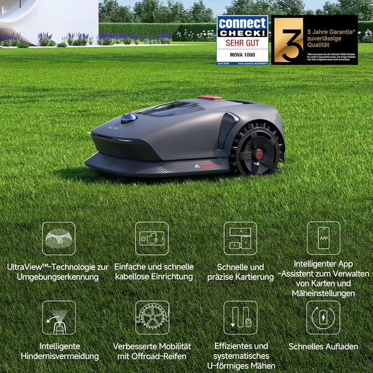 Modo Living 1000 Mähroboter 1000 m², 3D-LiDAR & App-Steuerung