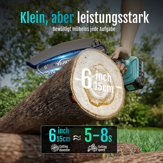 Modo Living YARDCARE 6" bürstenlose Akku-Kettensäge