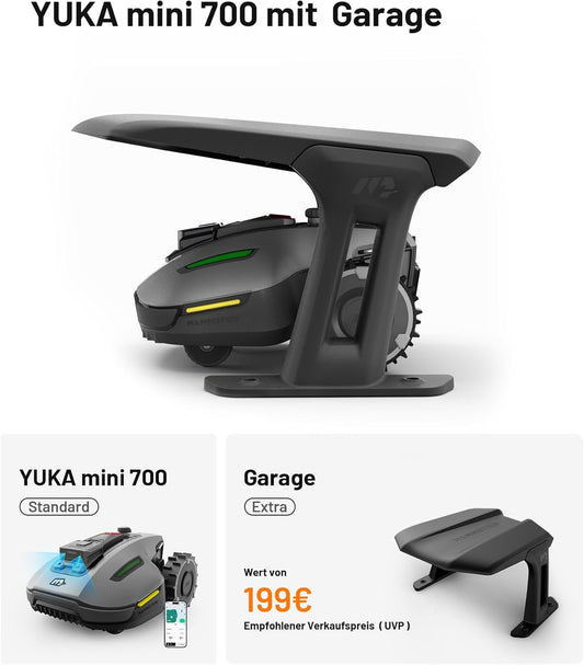 Modo Living YUKA und YUKA mini Serie Mähroboter (YUKA mini 700+Garage)