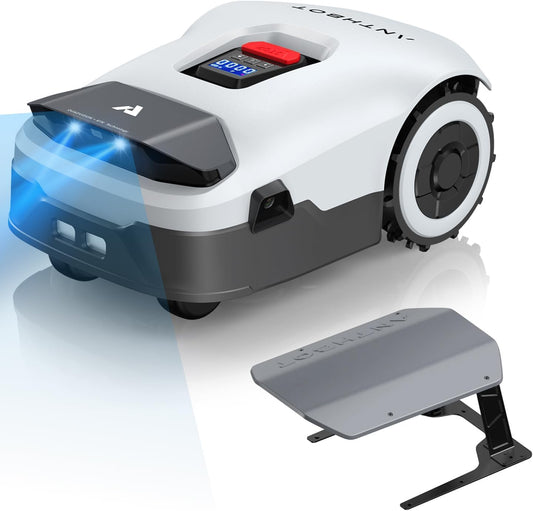 Modo Living ANTHBOT Genie Mähroboter ohne Begrenzungskabel 3600 m², Full Band RTK + 4-Augen-Vision Roboter-Rasenmäher, 30+ Mehrzonen-Management, KI-Intelligente Hindernisvermeidung & Rasenpflege - Genie 3000
