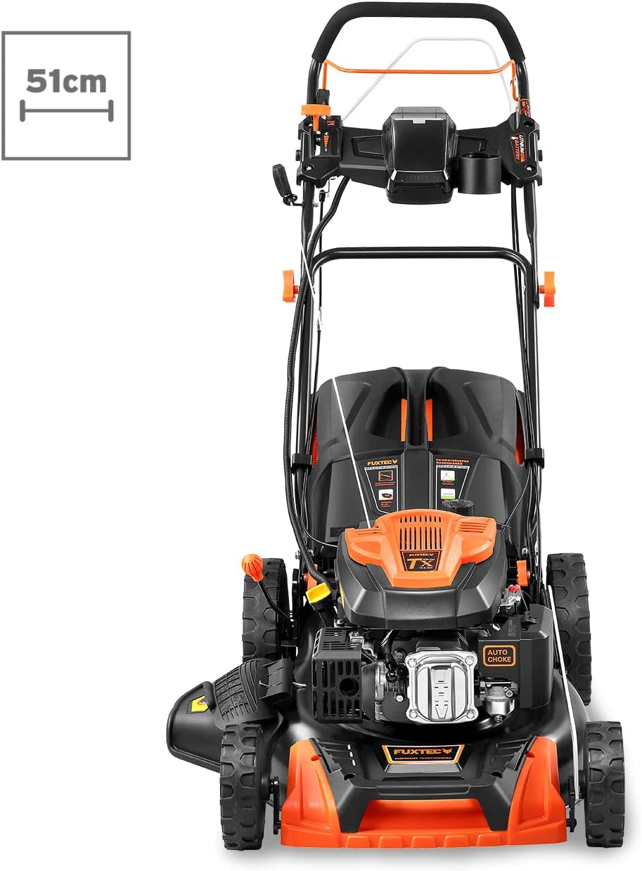 Modo Living FUXTEC FX-RM5196eSPRO 4in1 Benzinmäher, E-Start & Antrieb, 51 cm Schnitt