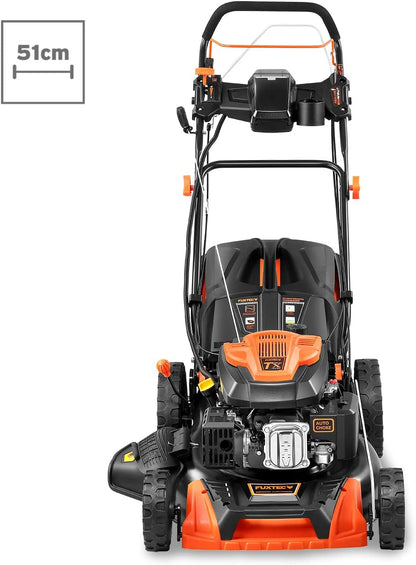 Modo Living FUXTEC FX-RM5196eSPRO 4in1 Benzinmäher, E-Start & Antrieb, 51 cm Schnitt