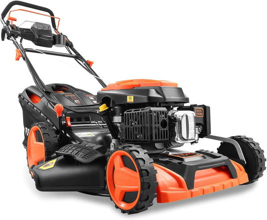 Modo Living FUXTEC FX-RM5196eSPRO 4in1 Benzinmäher, E-Start & Antrieb, 51 cm Schnitt