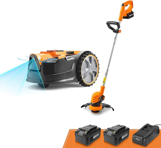 Modo Living LawnMaster OcuMow™ 24V kabelloser Roboter-Rasenmäher & Trimmer