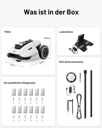 Modo Living YUKA 2000, 2000m², Ohne Kabel, NetRTK+Vision, 4G, 50% Steigung