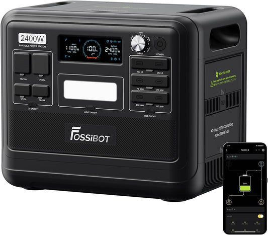 Modo Living FOSSiBOT Powerstation 2048Wh LiFePO4, 2400W, USB & QC