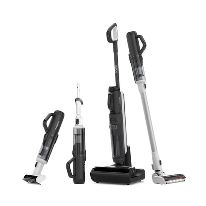 Tineco Floor One Stretch S6 Wet/Dry Vacuum Cleaner, 180° Flat Design Suction Mop 13 cm Lying Height, 70°C 5min FlashDry Self-Cleaning, 3-Sided Edge Cleaning, 40 Minutes Running Time Cleaning Under