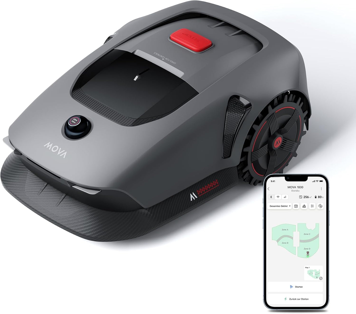 Modo Living 1000 Mähroboter 1000 m², 3D-LiDAR & App-Steuerung