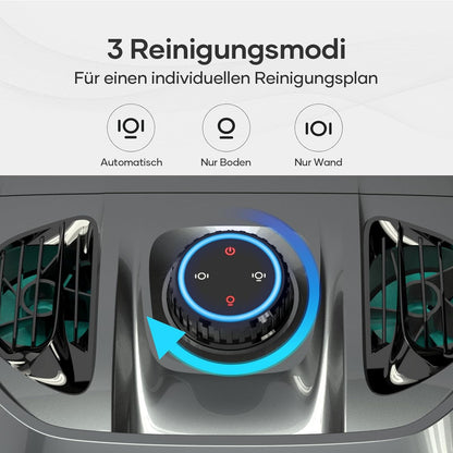 Modo Living AIPER ZT6002 Poolroboter, Quad-Motor, WavePath, 3 Modi, Kabellos, Boden & Wand, bis 150㎡