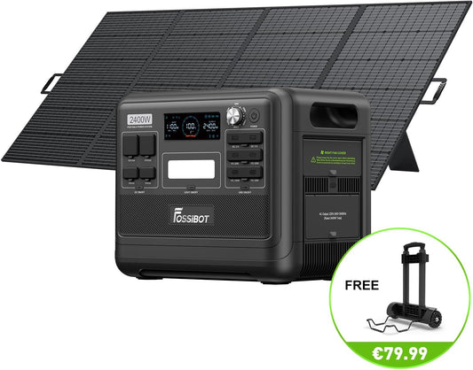 Modo Living FOSSiBOT F2400 Solargenerator 2048Wh, 400W Solar, 2400W AC, Schnellladung