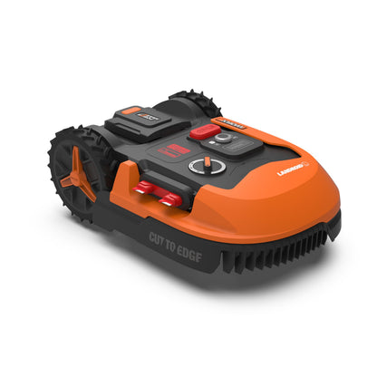 WORX Landroid M WR141E Mähroboter/Akkurasenmäher für kleine Gärten bis 500 qm/Selbstfahrender Rasenmäher für einen sauberen Rasenschnitt, Bunt