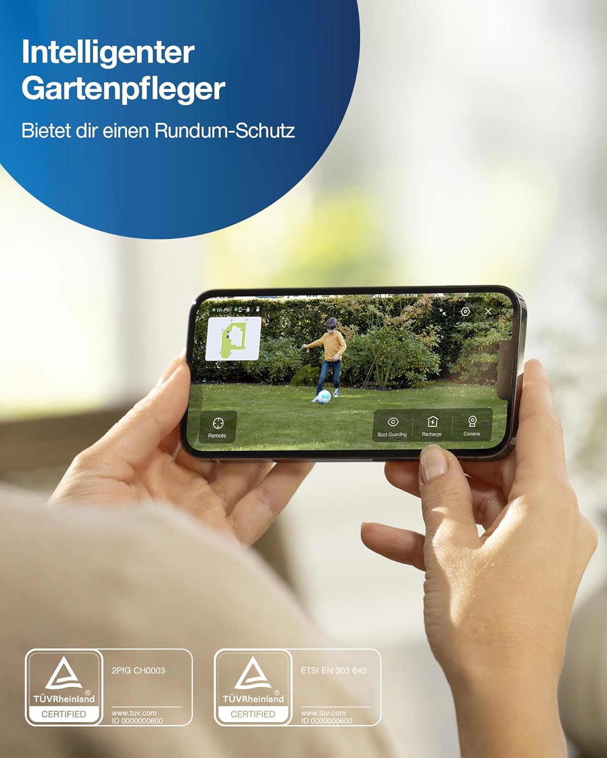 Modo Living GOAT G1-800 Mähroboter 800 m², ohne Kabel, GPS & Hindernisvermeidung