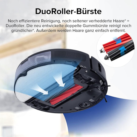 Modo Living Roborock S8, 6000Pa, Doppelbürste, 3D Hindernisvermeidung, Alexa-kompatibel, Tierhaare