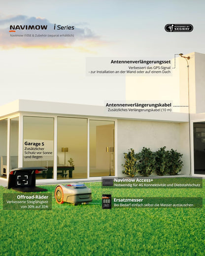 Modo Living i105E Mähroboter 500 m², RTK+Vision, Igelschutz & KI