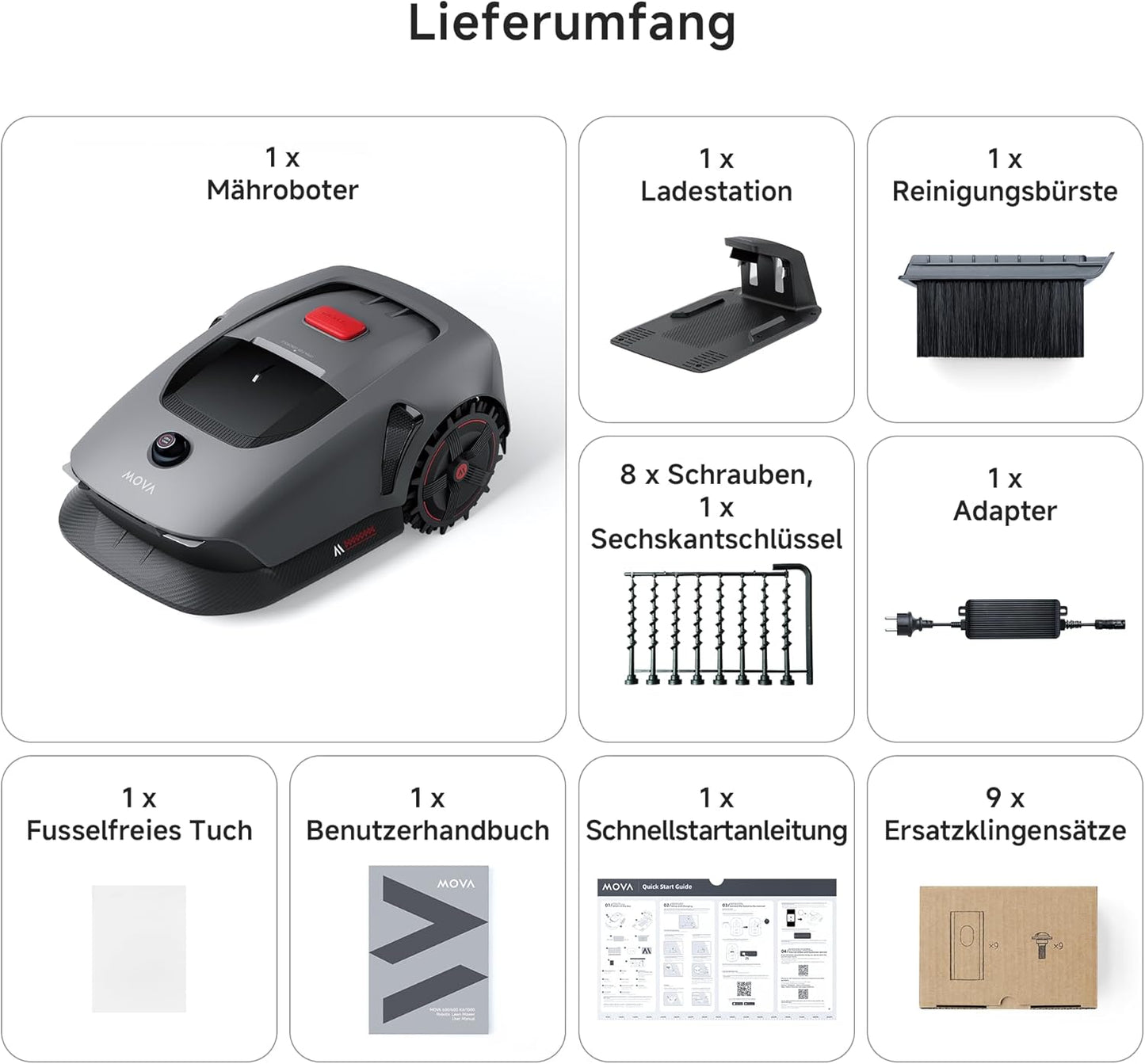 Modo Living 1000 Mähroboter 1000 m², 3D-LiDAR & App-Steuerung