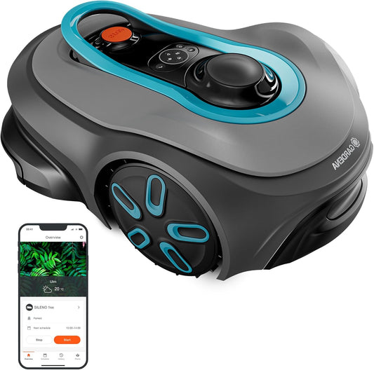 Modo Living SILENO Free 1100 m² kabelloser Mähroboter, App & LONA