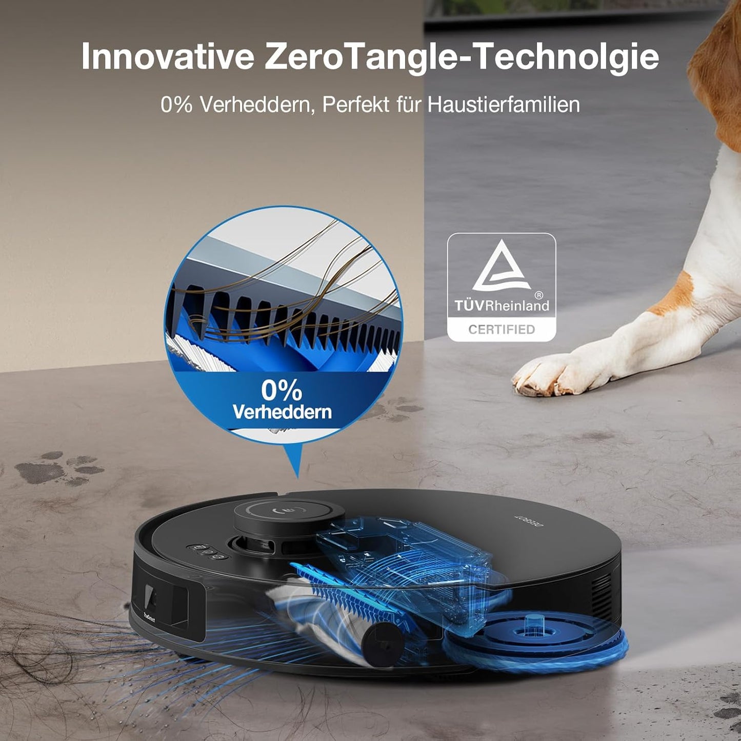 Modo Living Deebot T30S Pro, 11,000Pa, Heißwasser-Wischung, ZeroTangle, TruEdge™, KI-Navigation