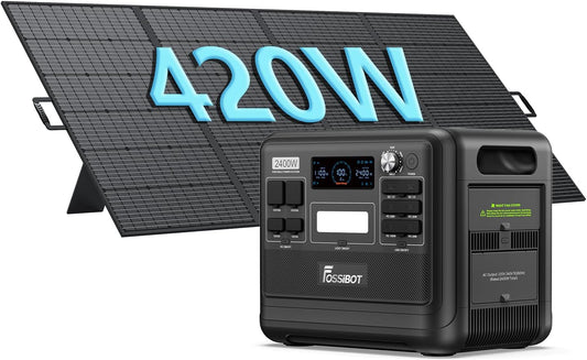 Modo Living FOSSiBOT F2400 Solargenerator 2048Wh, 400W Solar, 2400W AC, Schnellladung