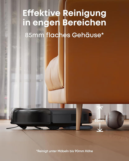 Modo Living Eufy Omni C20, 7.000Pa, All-in-One-Station, Auto-Entleerung & -Reinigung, 8,5 cm, mit Wischfunktion