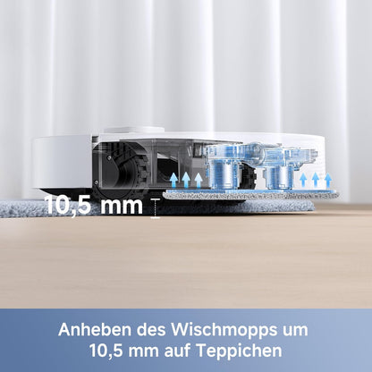 Modo Living E30 Ultra, 7.000Pa, Selbstreinigung, 10,5 mm Hebemopp, Teppicherkennung