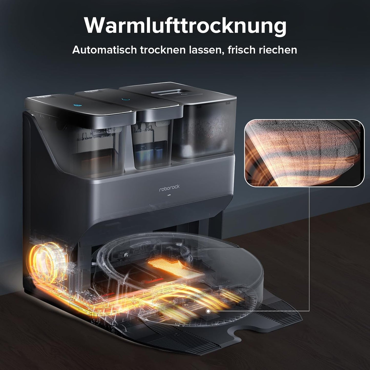 Modo Living Roborock S7 Max Ultra, 5500 Pa, Selbstreinigung & App-Steuerung