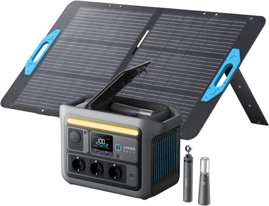 Modo Living Anker SOLIX C800 Plus Powerstation 768Wh, 1200W (1600W Peak), mit 100W Solarpanel