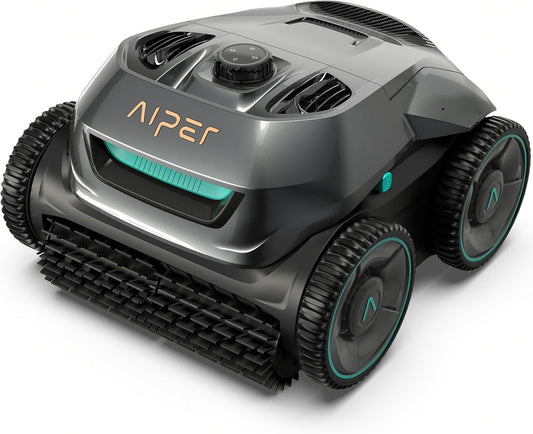 Modo Living AIPER ZT6002 Poolroboter, Quad-Motor, WavePath, 3 Modi, Kabellos, Boden & Wand, bis 150㎡