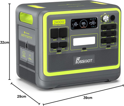 Modo Living FOSSiBOT F2400 Powerstation 2048Wh, 2400W (4800W Peak), 3 AC Ausgänge
