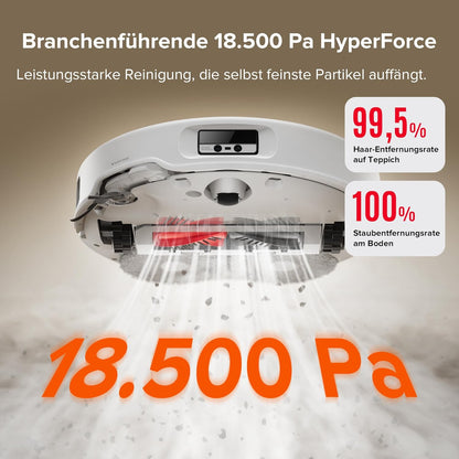 Modo Living Roborock Qrevo Curv, 18,500Pa, Hebemopp, 75°C Wäsche, Anti-Tangle, Sprachsteuerung