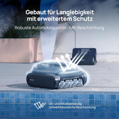 Modo Living Beatbot AquaSense 2 Akku Poolroboter, Boden & Wand, Wasserlinie doppelt, bis 300㎡, Midnight Blue