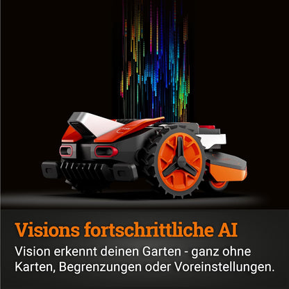 Modo Living Vision L1600 Mähroboter 1600 m² ohne Kabel, KI & Igelschutz