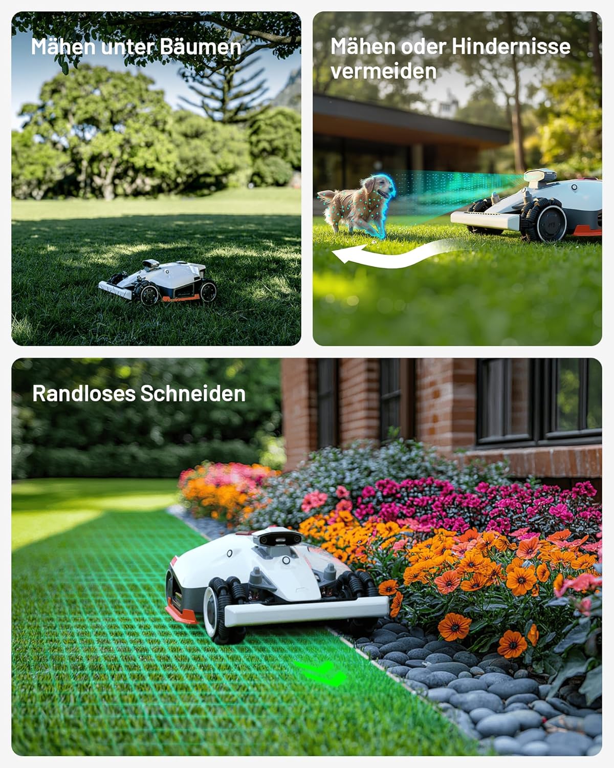 Modo Living LUBA 2 AWD 5000X Mähroboter 5000 m², NetRTK+Vision, ohne Kabel, 80 % Steigung