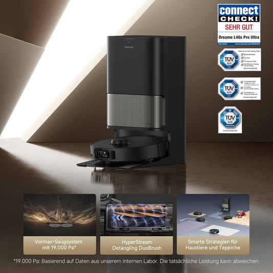 Modo Living Dreame L40s Pro Ultra, 19,000Pa, Selbstreinigend, Hindernisvermeidung, Sprachsteuerung