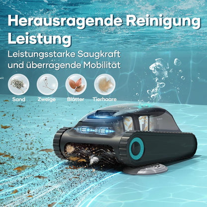 Modo Living AIPER Scuba S1 Kabelloser Poolroboter, Boden & Wand, Navigation 2.0, 150 Min Laufzeit, bis 150㎡
