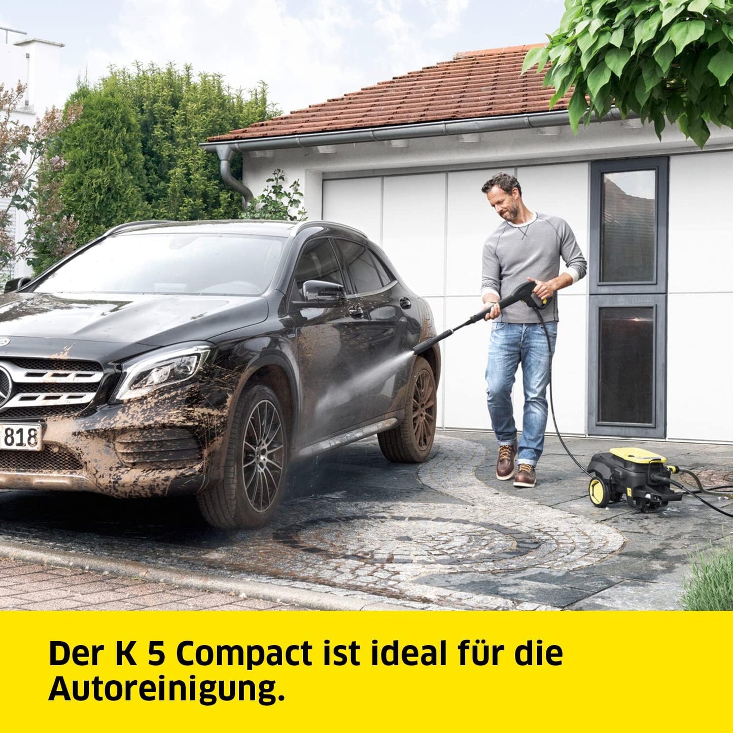 Modo Living Kärcher K 5 Compact Home Hochdruckreiniger, 145 bar, Flächenreiniger T5