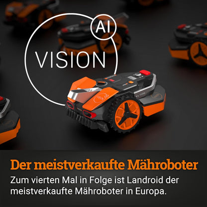 Modo Living Vision L1600 Mähroboter 1600 m² ohne Kabel, KI & Igelschutz