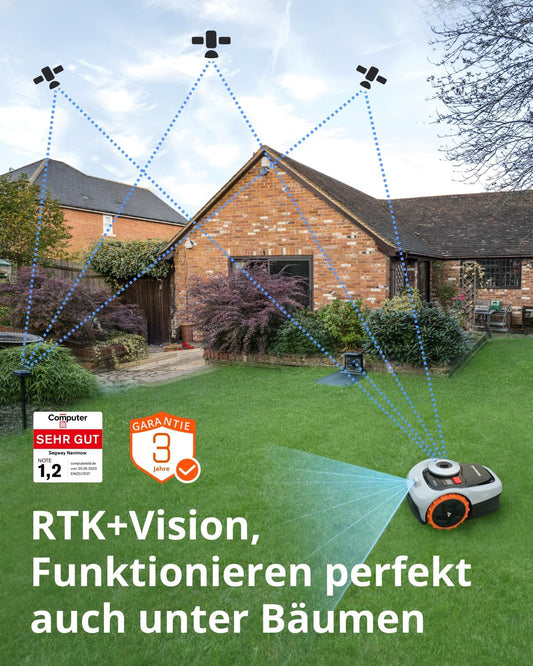 Modo Living i105E Mähroboter 500 m², RTK+Vision, Igelschutz & KI