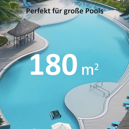 Modo Living WYBOT C2 Vision AI Kabelloser Poolroboter, Akku, Boden & Wand, Zweischicht-Filter, starke Absaugung, bis 180㎡