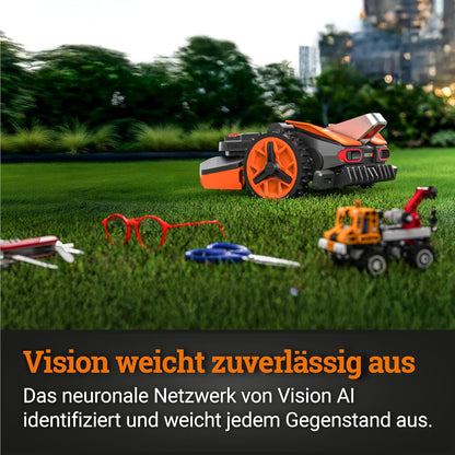 Modo Living Vision L1600 Mähroboter 1600 m² ohne Kabel, KI & Igelschutz