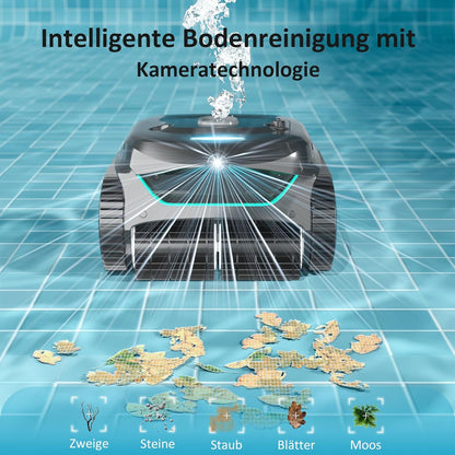 Modo Living WYBOT C2 Vision AI Kabelloser Poolroboter, Akku, Boden & Wand, Zweischicht-Filter, starke Absaugung, bis 180㎡
