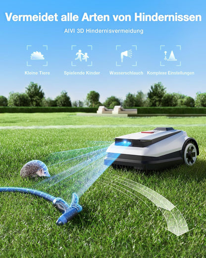 Modo Living Goat A1600 RTK Mähroboter, 1600m², 330mm Schnitt, LiDAR RTK+Vision, 50% Steigung, Ohne Kabel
