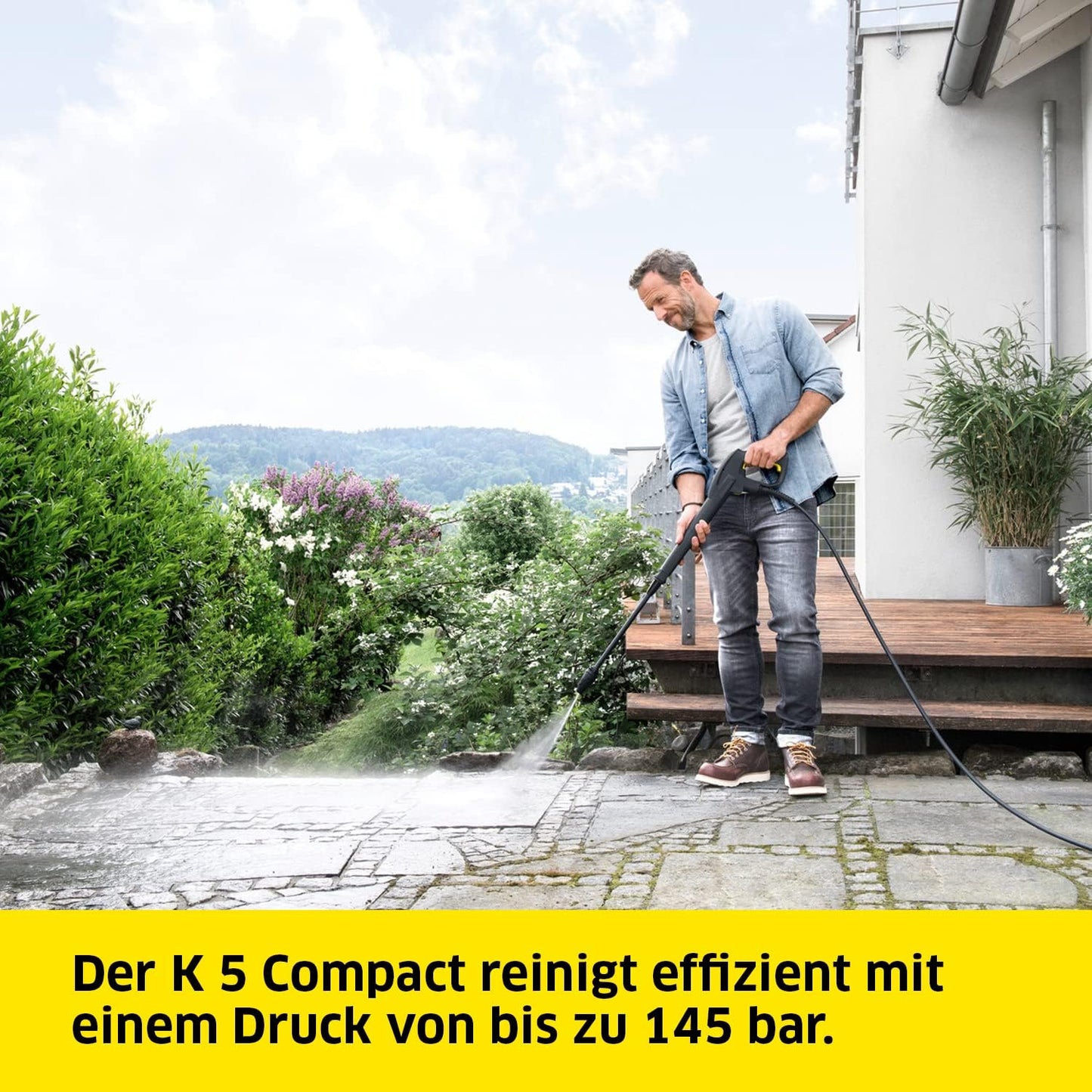 Modo Living Kärcher K 5 Compact Home Hochdruckreiniger, 145 bar, Flächenreiniger T5