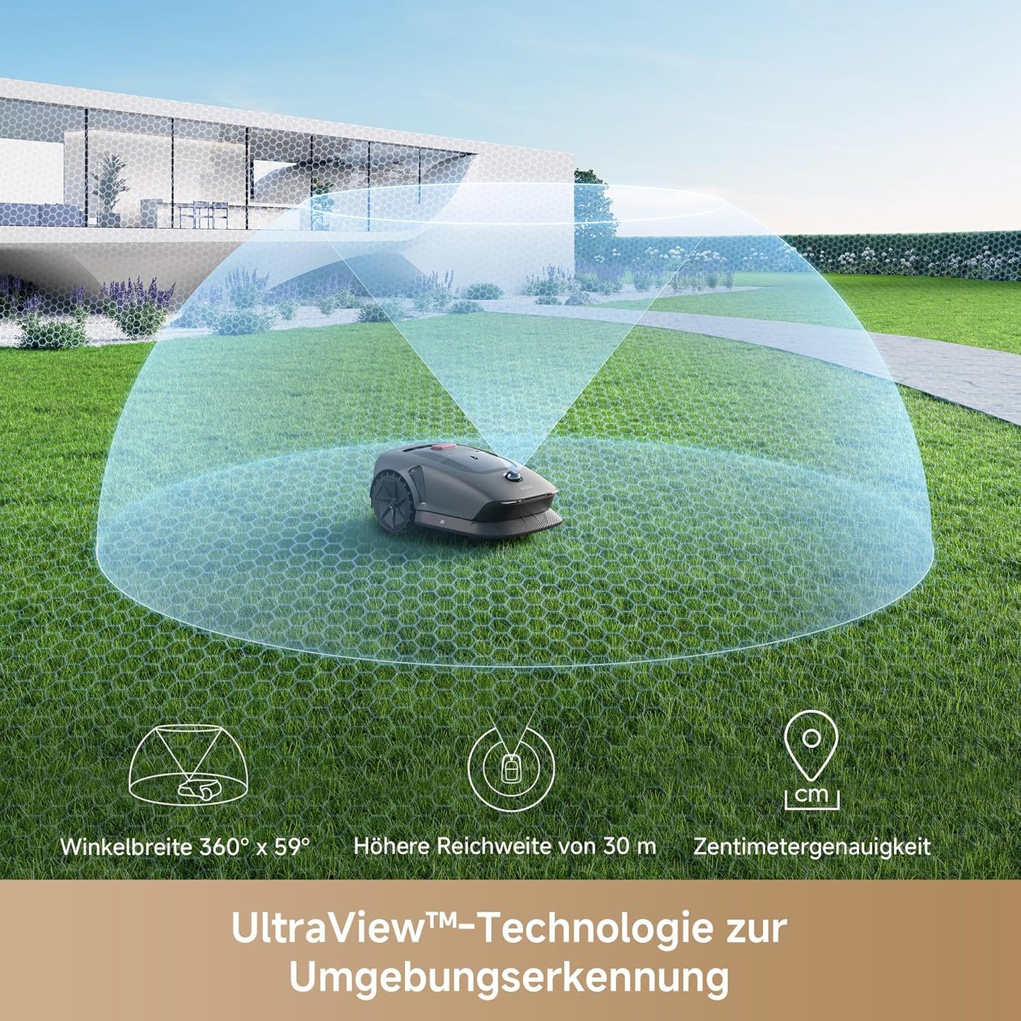Modo Living 600 Mähroboter 600 m², 3D-LiDAR & App-Steuerung