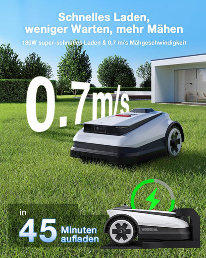 Modo Living Goat A1600 RTK Mähroboter, 1600m², 330mm Schnitt, LiDAR RTK+Vision, 50% Steigung, Ohne Kabel