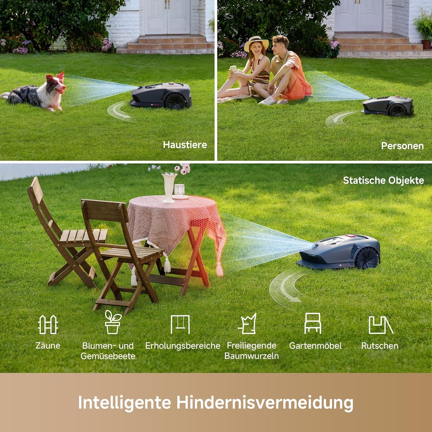 Modo Living 600 Mähroboter 600 m², 3D-LiDAR & App-Steuerung