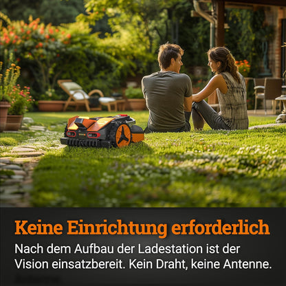 Modo Living Vision M800 Mähroboter 800 m² ohne Kabel, KI & Igelschutz